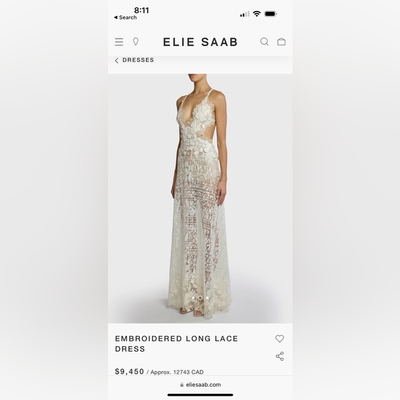 Elie Saab 2024 Ready to Wear Silk embroidered dress. - Picture 4 of 10